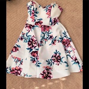 flower tube top dress